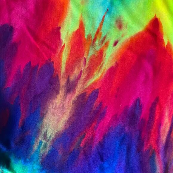 Ice Dyed Rainbow Dress - Sleeveless Tank Bodycon - Vibrant (Women's Small) - Picture 8 of 10